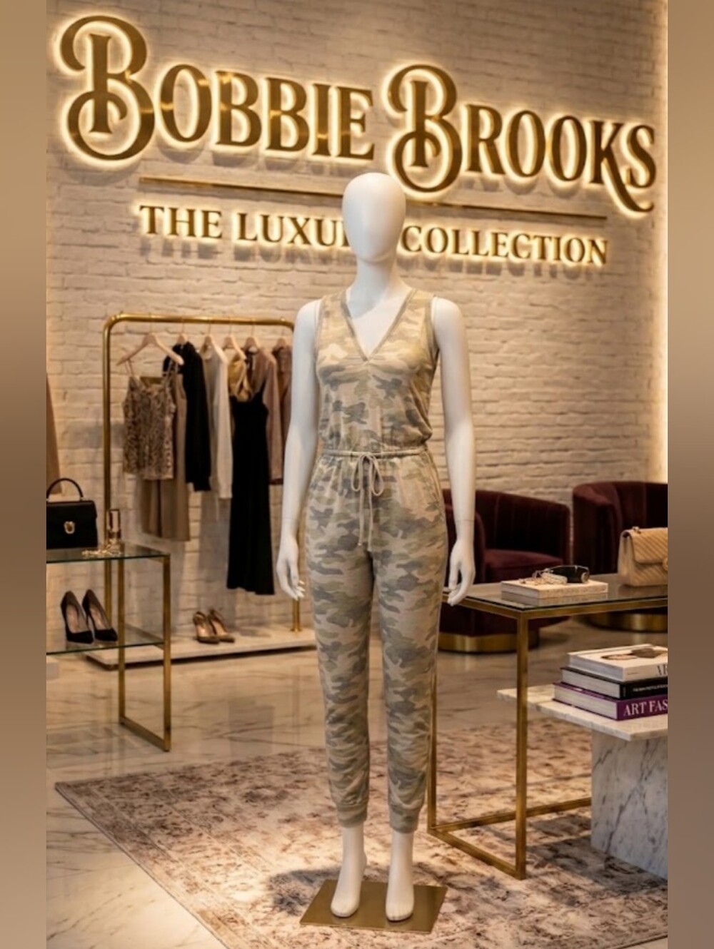 NWT-Style Bobbie Brooks Camo Jumpsuit - Size L | Super Soft Jumpsuit